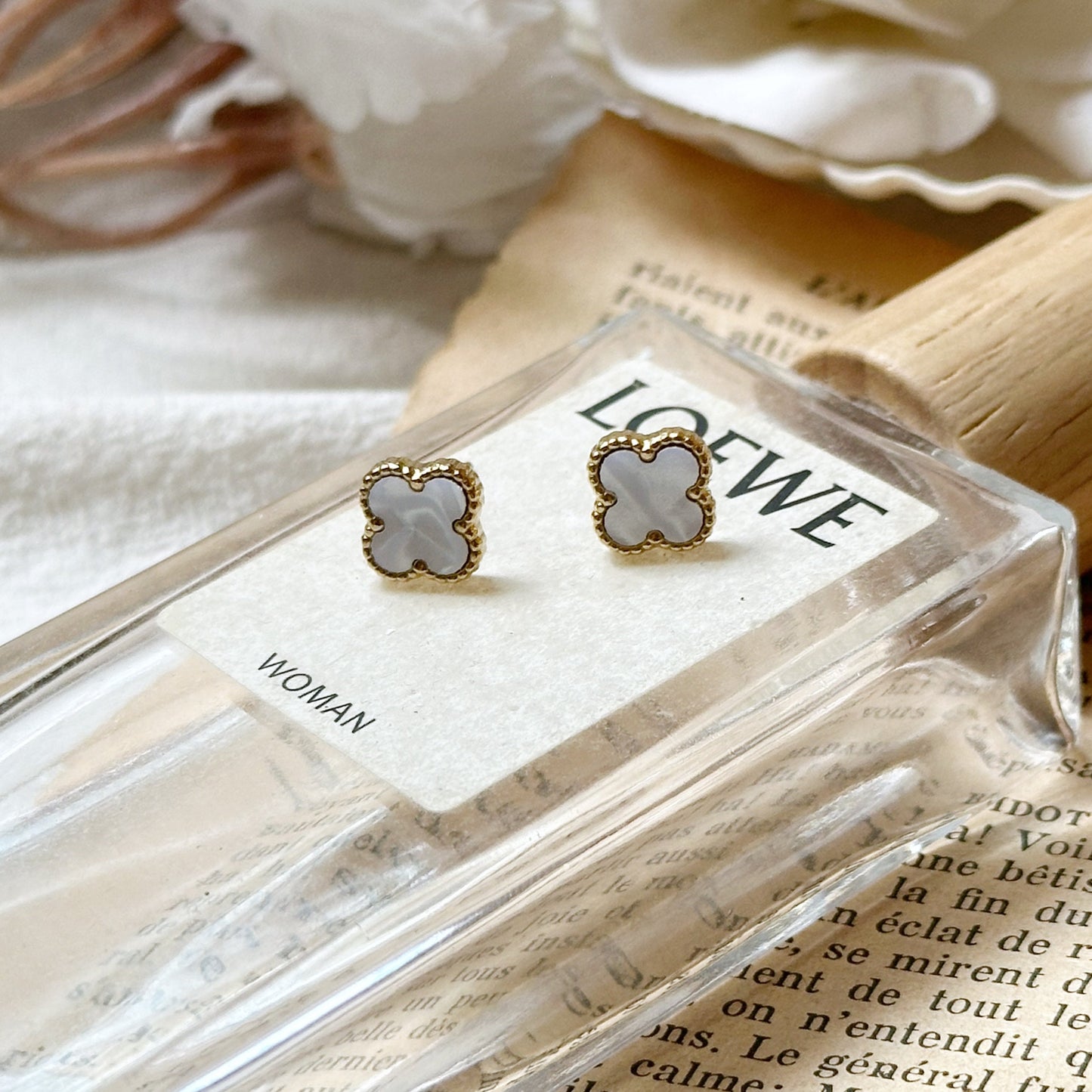 Kiera Clover Studs