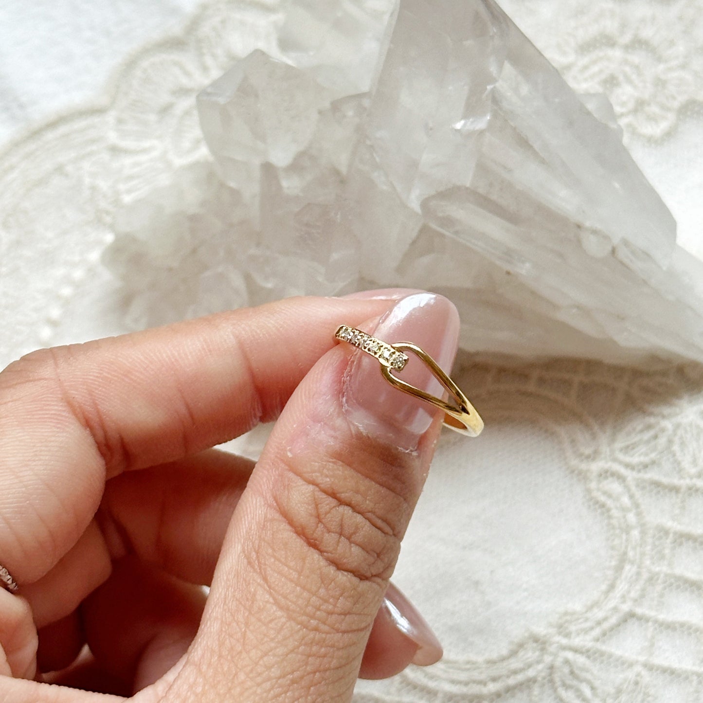 Pave Loop Ring