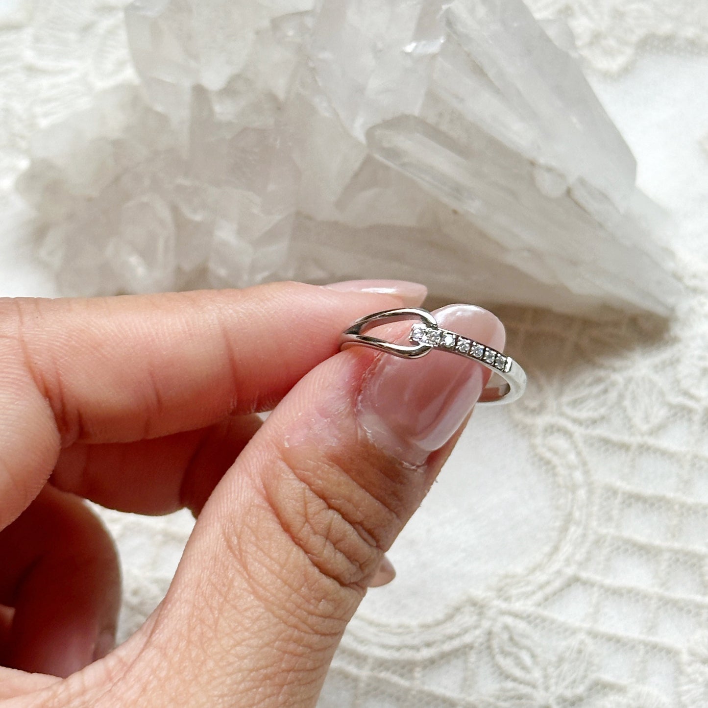 Pave Loop Ring