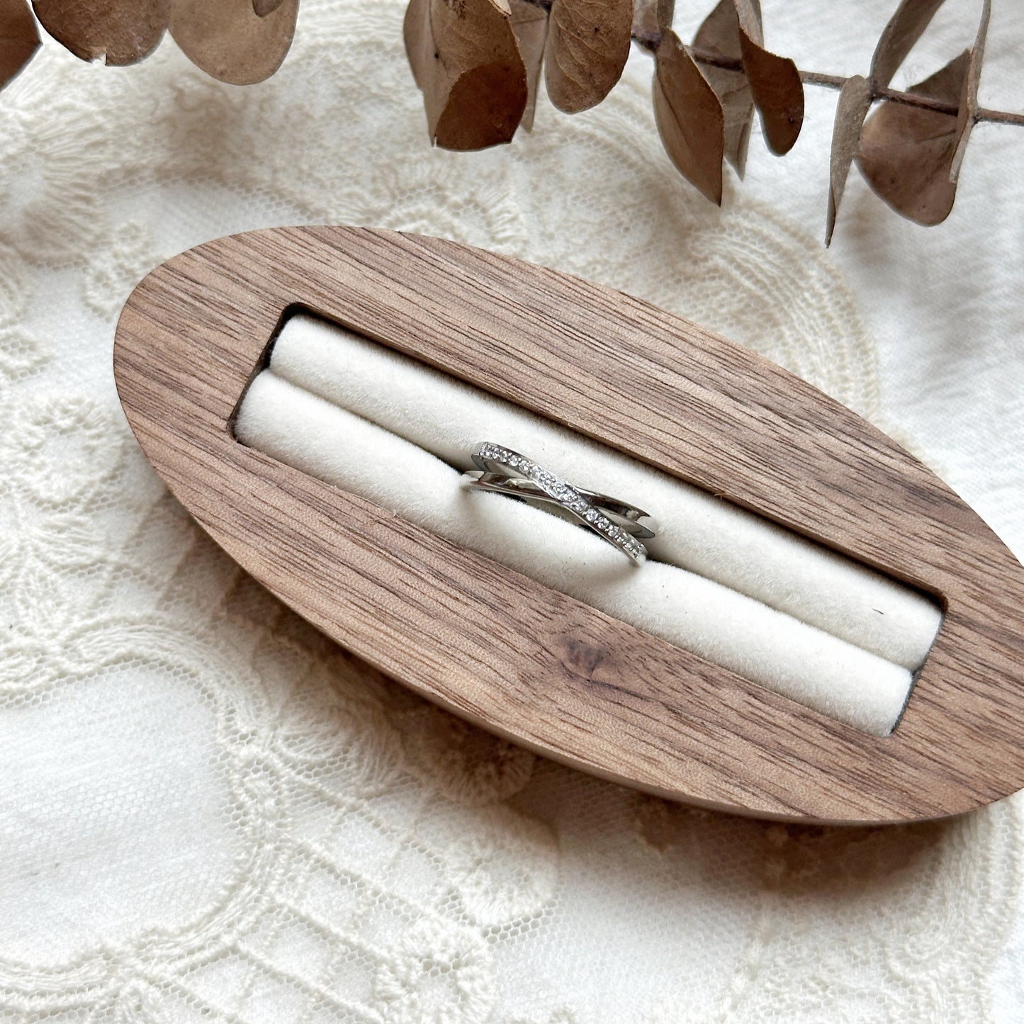 Pave Criss-Cross Ring