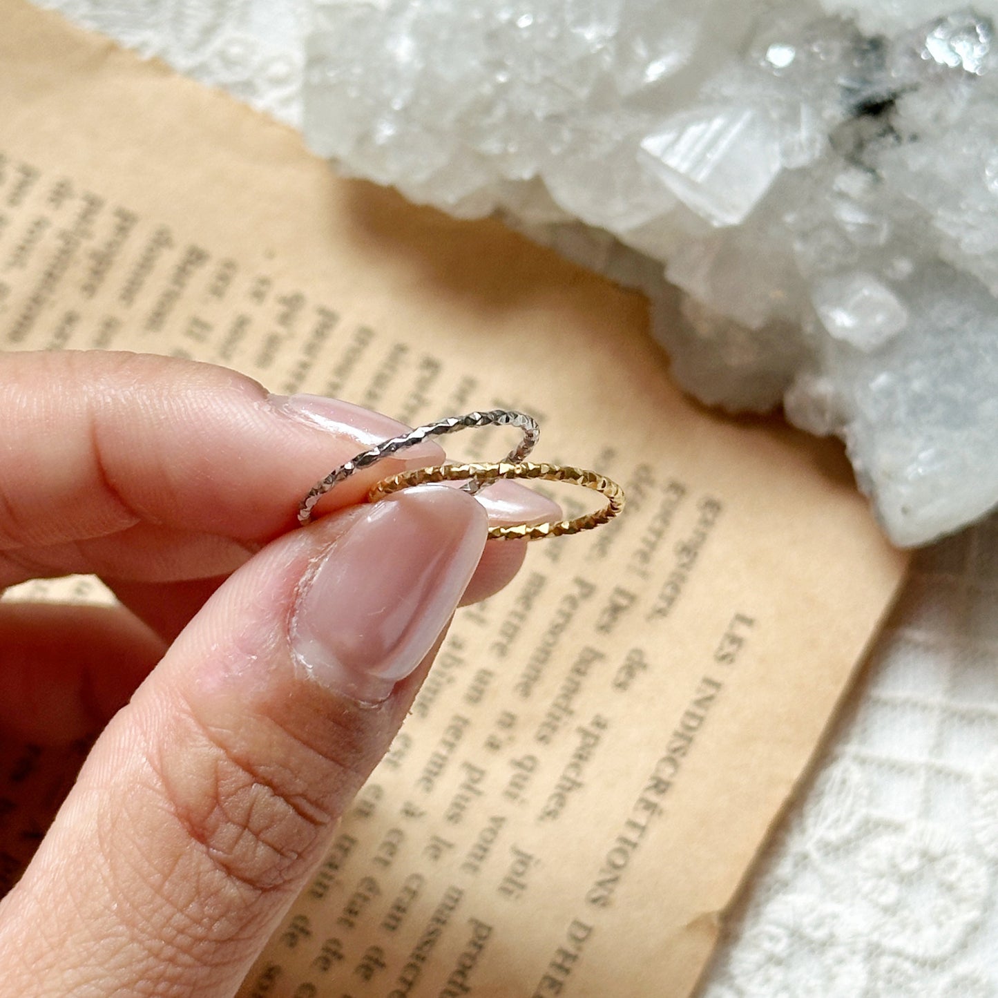 Crinkle Stacker Ring