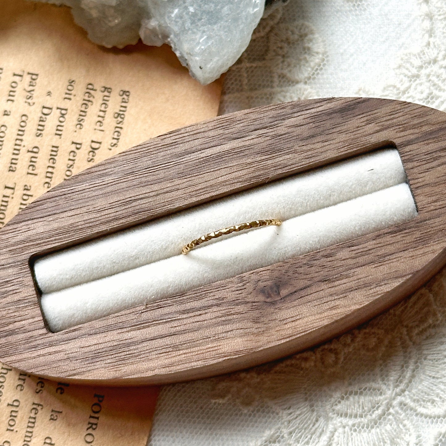 Crinkle Stacker Ring
