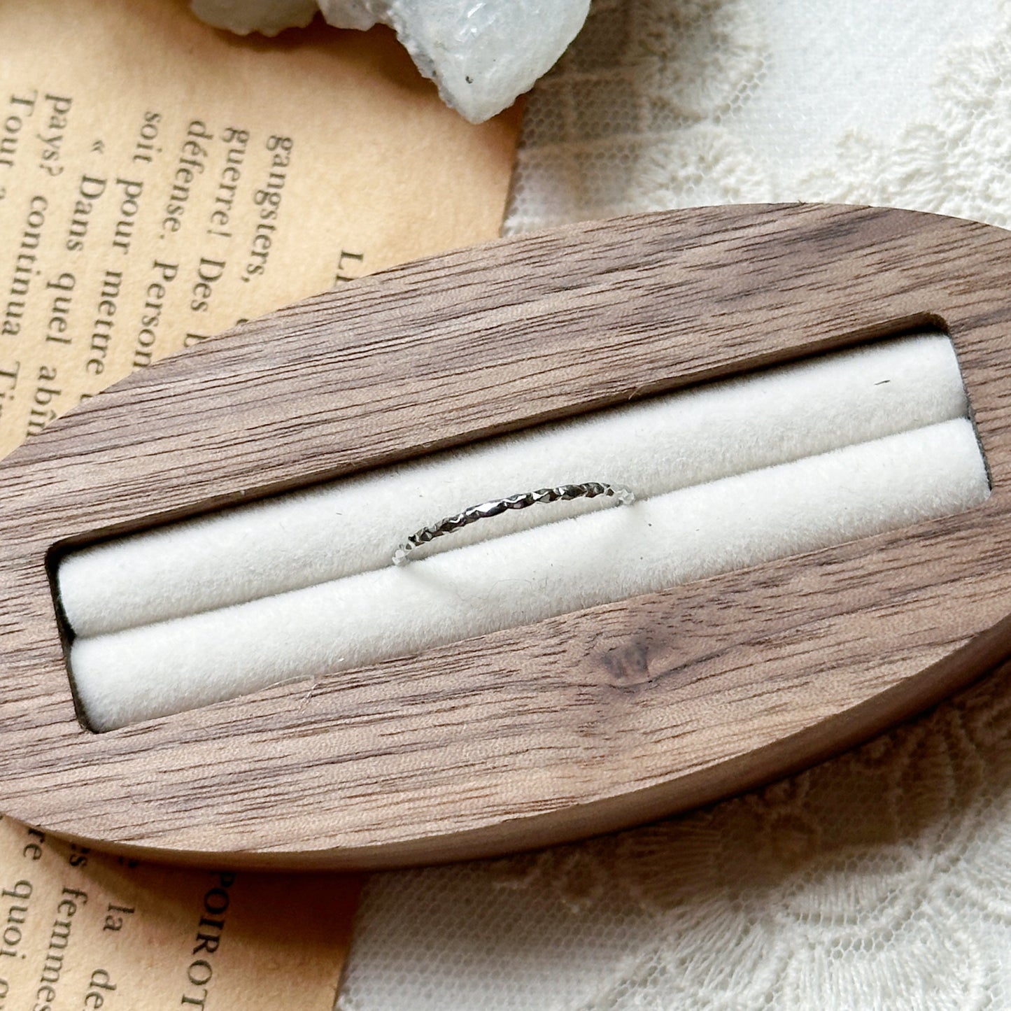 Crinkle Stacker Ring