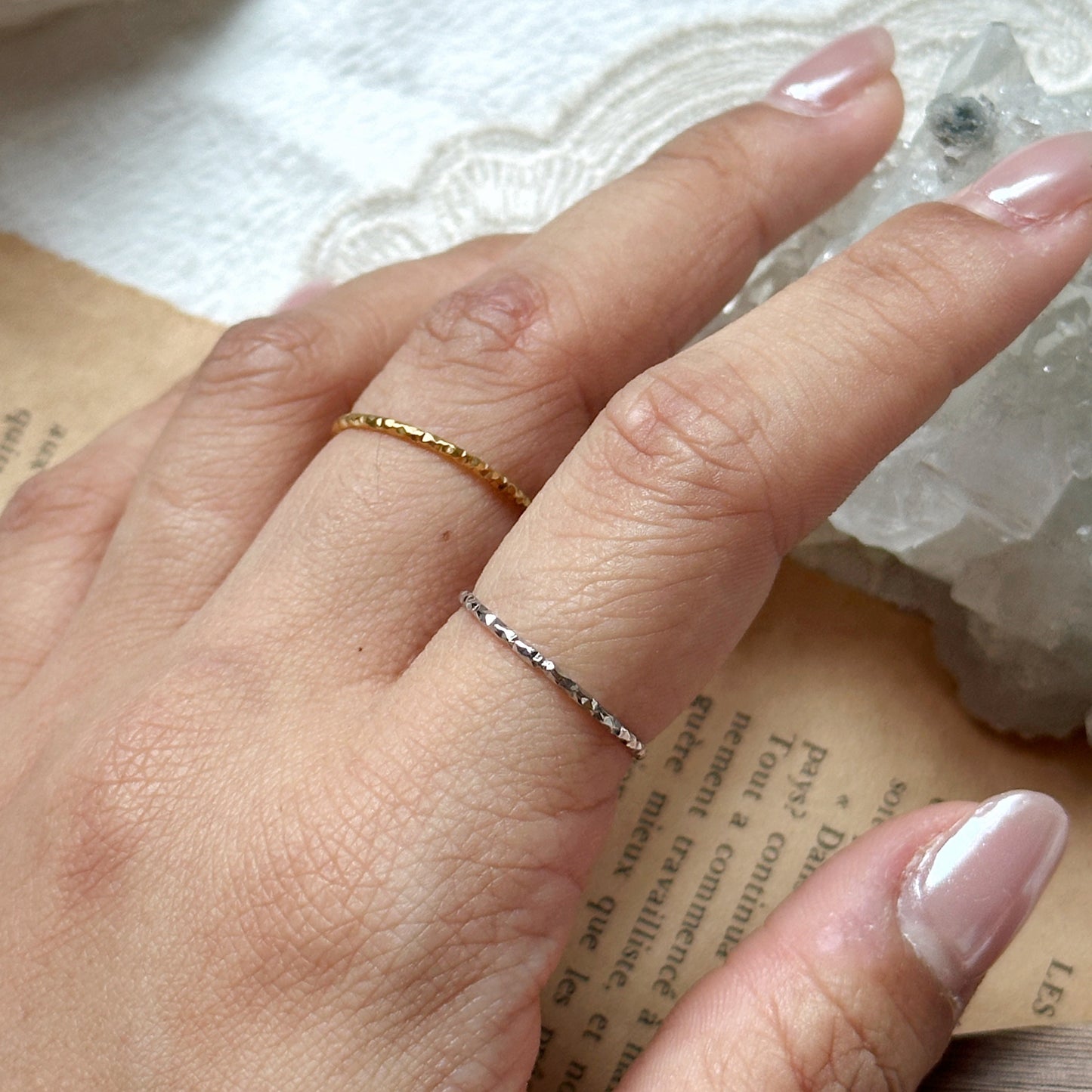 Crinkle Stacker Ring