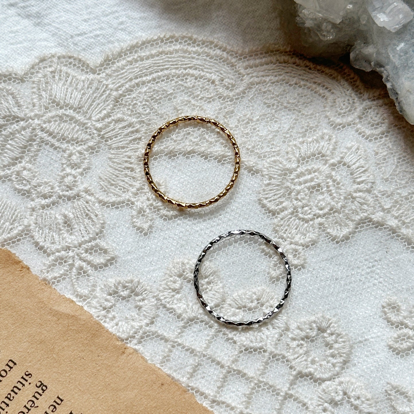 Crinkle Stacker Ring