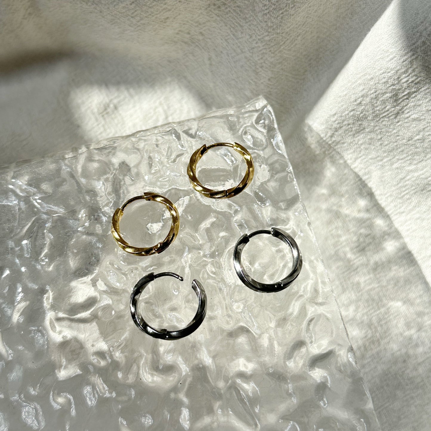 Willow Textured Hoops