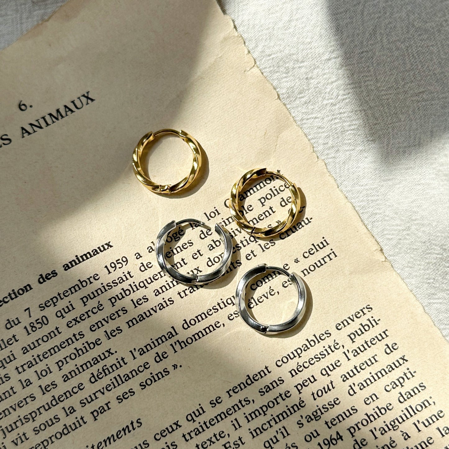 Willow Textured Hoops