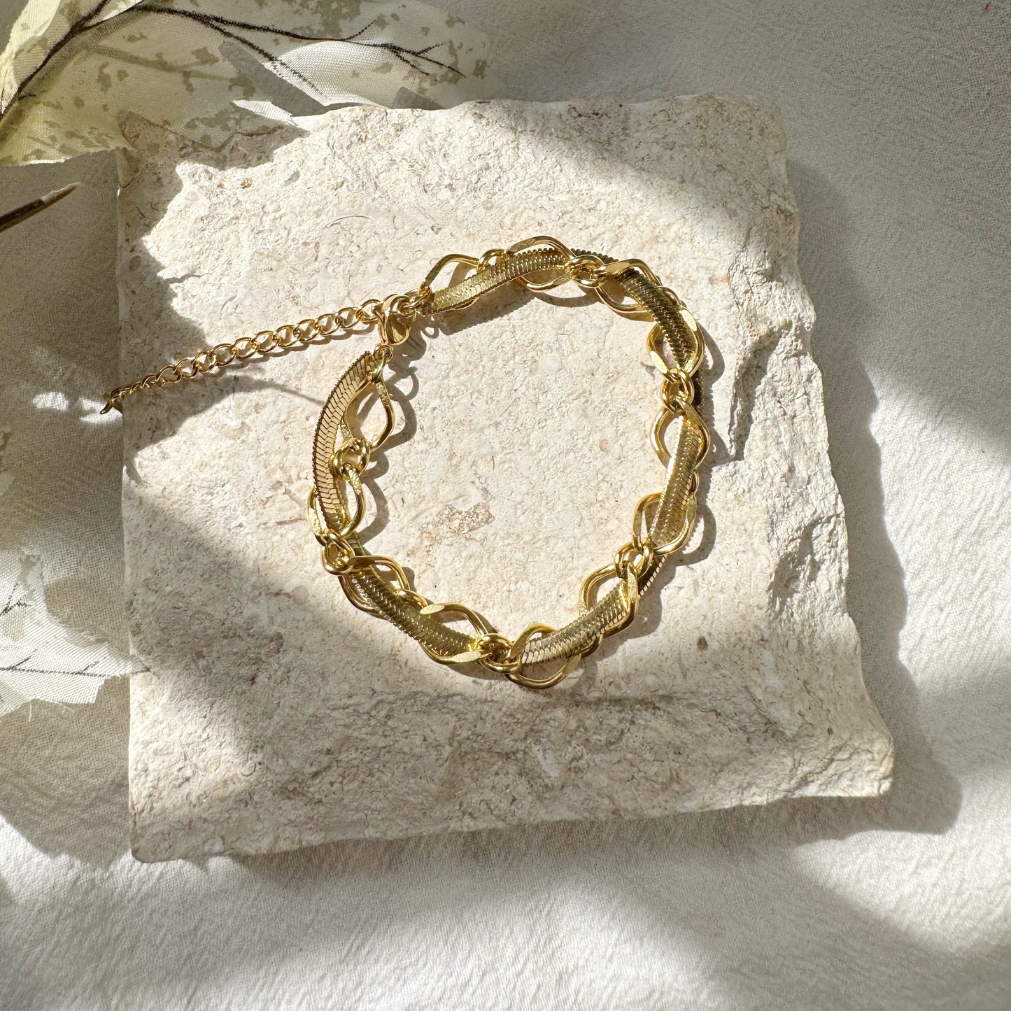 Herringbone Link Bracelet