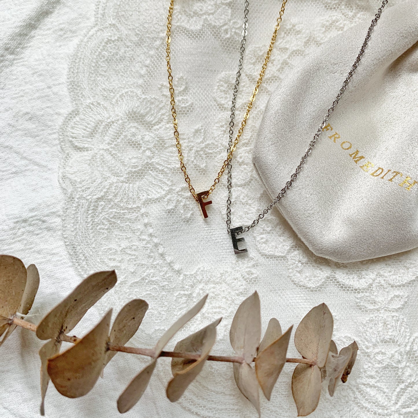 Always In My Heart Initial Necklace