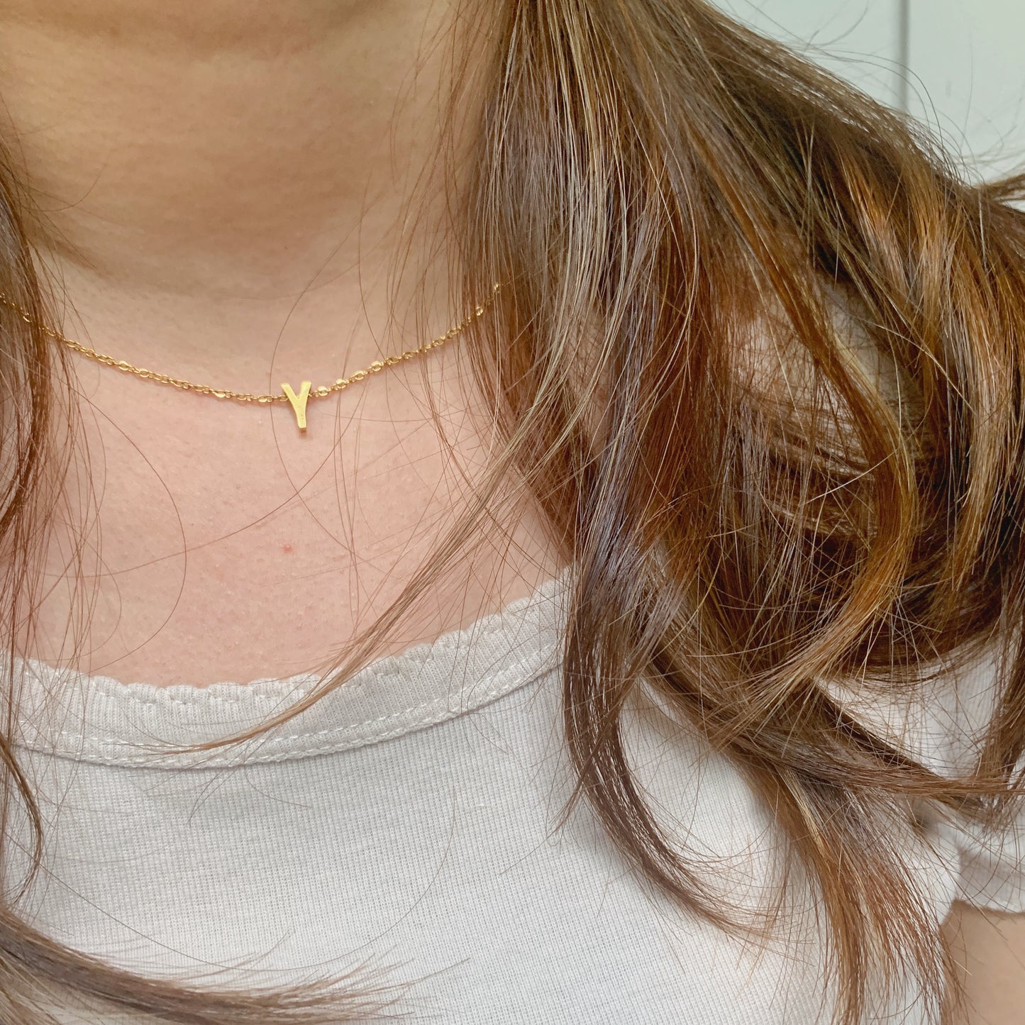 Always In My Heart Initial Necklace