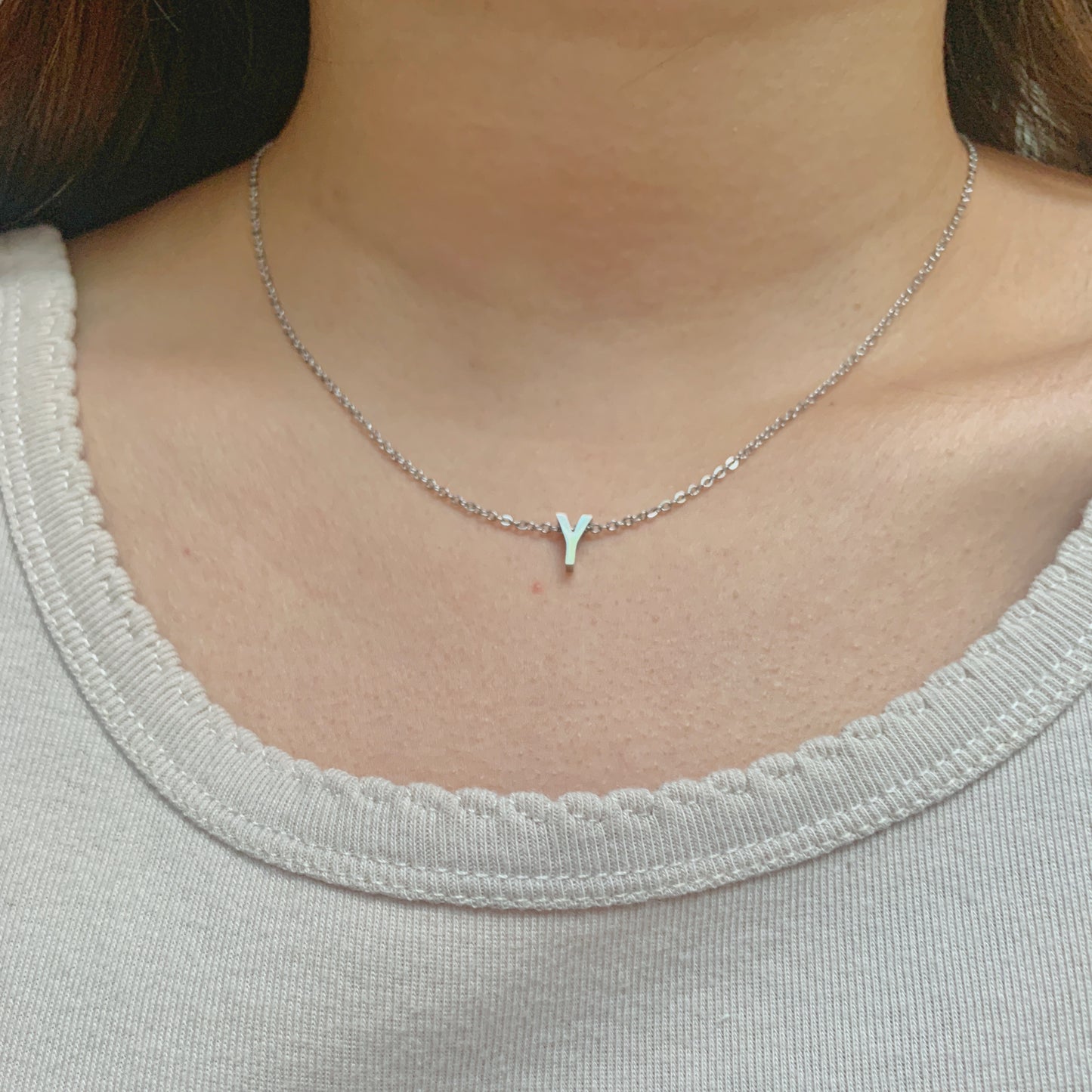 Always In My Heart Initial Necklace