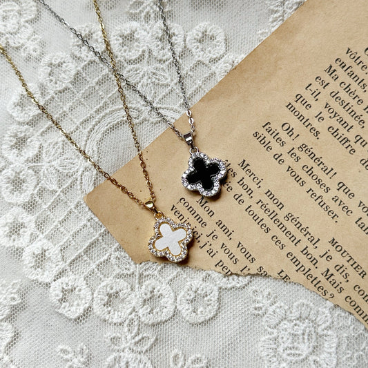Rhiann Two-Sided Clover Necklace