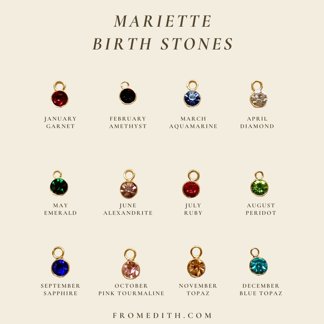 [ADD-ON] Mariette Birthstones